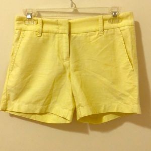 J Crew Yellow Shorts